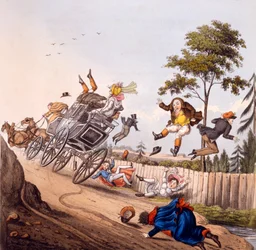 Aria di nulla, o frammenti e nullità e stranezze, in un salto circumbendibus, passo e salto di Olio Rogmarole, stampa di George Hunt, 1825